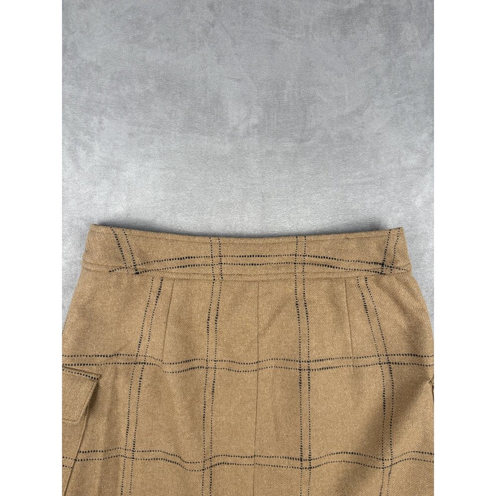 Madewell Plaid Cargo Mini Skirt Size 4 - Picture 7 of 9